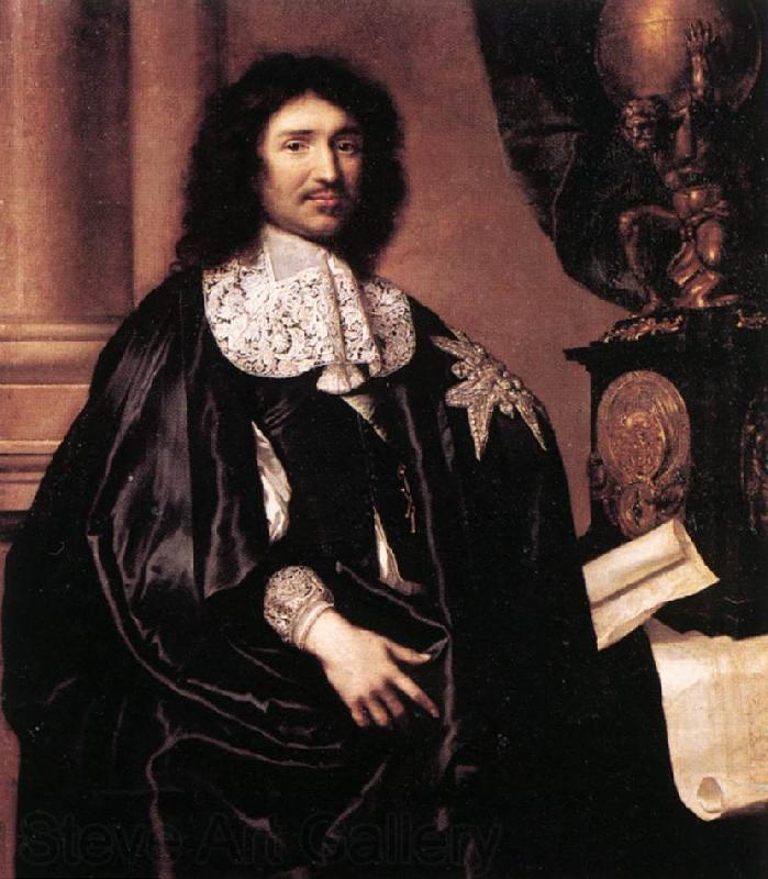 LEFEBVRE, Claude Portrait of Jean-Baptiste Colbert sg